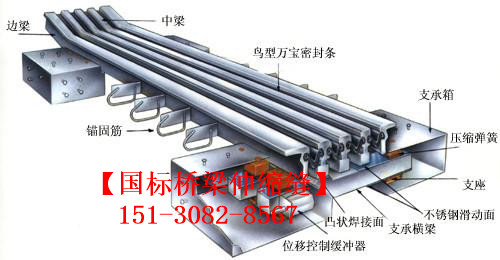 橋梁伸縮縫 異型鋼d80伸縮縫裝置 模數(shù)式型鋼伸縮縫